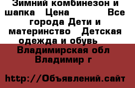 Зимний комбинезон и шапка › Цена ­ 2 500 - Все города Дети и материнство » Детская одежда и обувь   . Владимирская обл.,Владимир г.